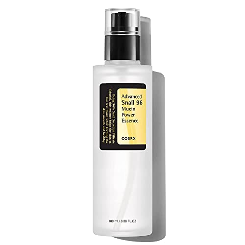 COSRX Snail Mucin 96% Power Repairing Essence 3.38 fl.oz 100ml, Hydrating Serum for Face with Snail Secretion Filtrate for Dull & Damaged Skin, Not Tested on Animals, No Parabens, Korean Skincare