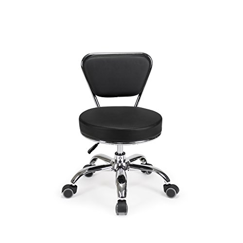 Salon Nail Pedicure Stool Pedicure Chair DAYTON BLACK Pneumatic, Adjustable, Rolling Salon Furniture & Equipment
