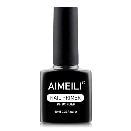 AIMEILI Nail Prep Bond Primer, U V LED Gel Foundation for Acrylic Powder and Builder Nail Gel