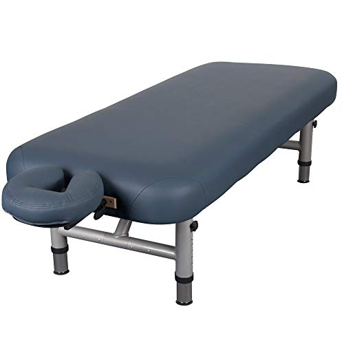 EARTHLITE Physical Therapy Table YOSEMITE 30 – Extra Wide, Adjustable Low Height (20-26.5”) Aluminum Exam & Massage Table, Face Cradle & Face Pillow (30x73”), Agate