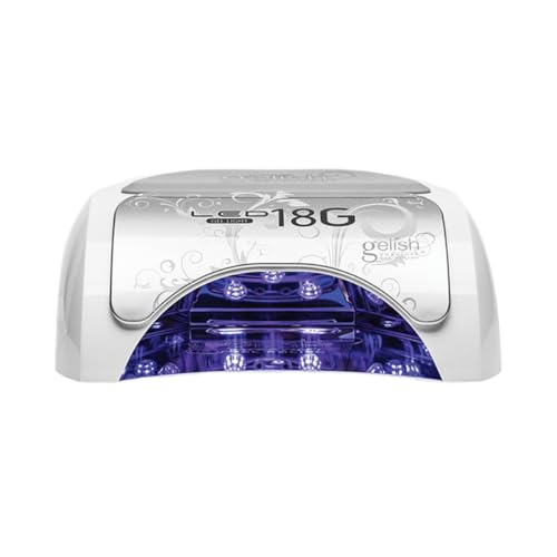Gelish 18G Classic LED Light - Professional Nail Curing Lamp for Home or Salon Use, Fast-Drying 36W, Corded, SafeLight™ Technology, Ergonomic Design, Pedicure-Friendly.