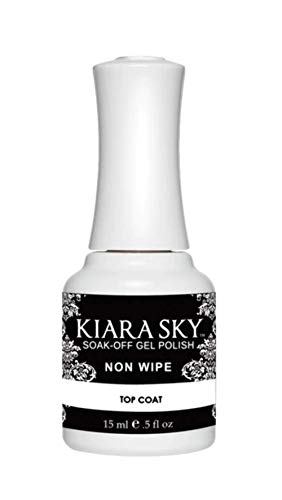 Kiara Sky Soak off gel polish NON WIPE Top Coat 0.5 oz