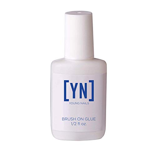 Young Nails Brush-on-Glue, 0.5 Fl Oz (Pack of 1)