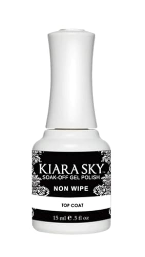 Kiara Sky Professional Nails LED UV Soak off Gel Polish Non Wipe Top Coat