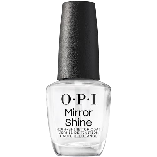 OPI Mirror Shine Top Coat | Nail Polish Top Coat | Brilliant & Glossy, High Shine, Protects Nails