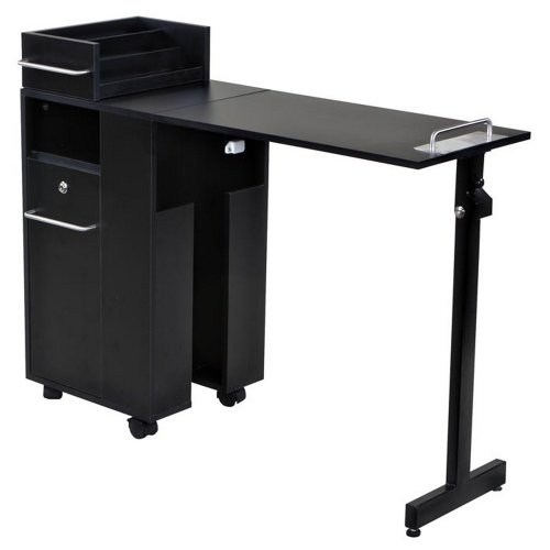 Icarus 'Exceptional' Black Manicure Nail Table Station