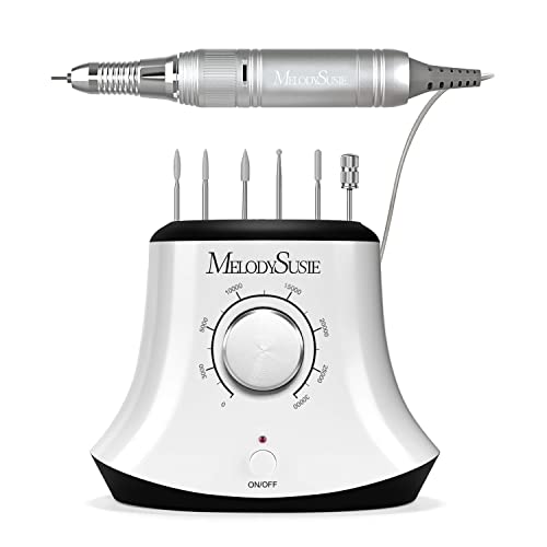 MelodySusie 30000 RPM Professional Nail Drill Scarlet, High Speed, Low Heat, Low Noise, Low Vibration, Portable Electric Efile Drill for Shaping, Buffing, Removing Acrylic Nails, Gel Nails