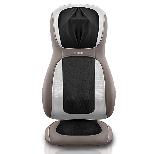 HoMedics Perfect Touch Masseuse Heated Massage Cushion | App Controlled, Adjustable Height, 4 Massage Styles | Relief for Back, Shoulder & Neck | Shiatsu, Rolling, Percussion, or Combination Massage