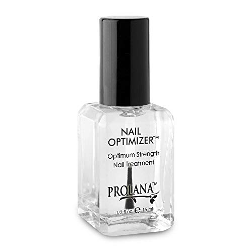 Prolana Nail Optimizer, Extra Strong Nail Strengthener Base Coat for Weak and Damaged Nails, Nail Growth & Prevents Nails from Peeling, Brittle Nails, Stops Slipts, Chips & Strengthens Nails, 0.5 oz