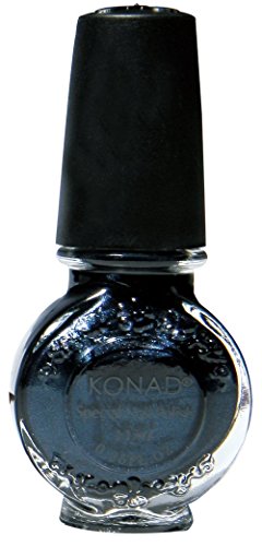 Konad Nail Art Stamping Polish, Black Pearl