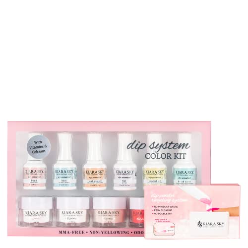 Kiara Sky Dipping Powders Essentials Kit. Complete and Easy-To-Use Powder Manicure Dipping Kit.