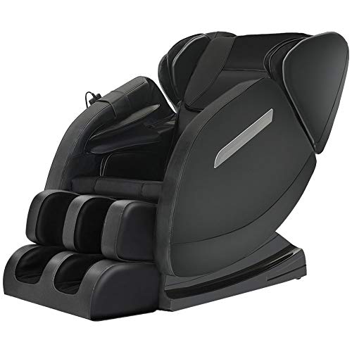 SMAGREHO 2022 New Massage Chair Recliner with Zero Gravity, Full Body Air Pressure, Bluetooth, Heat and Foot Roller Included, Black