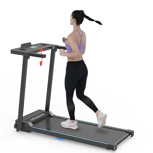 Merax Folding Treadmills for Home Electric Treadmill Workout Running Machine Exercise Equipment 2.5HP, Double Shock Absorption Walking Treadmill 12 Preset Programs Expertly Engineered Walking Pad