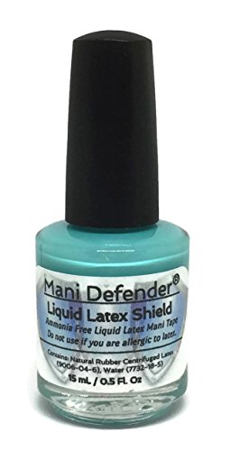 Mani Defender Liquid Latex for Nail Art | Ammonia Free Liquid Nail Tape | Easy Peel Off Cuticle Guard | Liquid Latex for Nails Barrier for Nail Art & Manicures