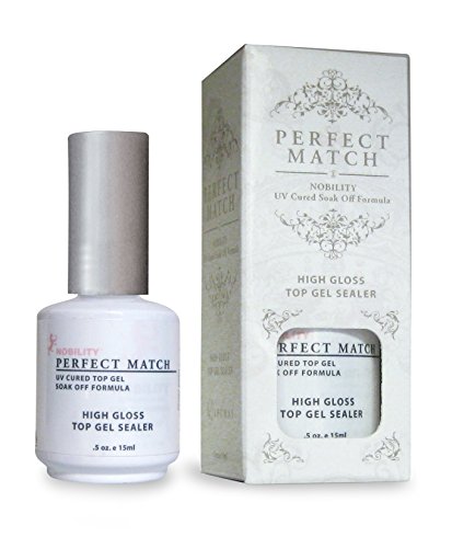 LECHAT Perfect Match Gel Polish and Nail Lacquer High Gloss Top Sealer, 2- .5oz/15ml