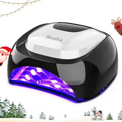 MelodySusie UV LED Nail Lamp for Salon, Professional 48W UV Nail Lamp for Gel Nail Polish Curing with Auto Sensor and 3 Timers, Fast Curing Nail Dryer Nail Light