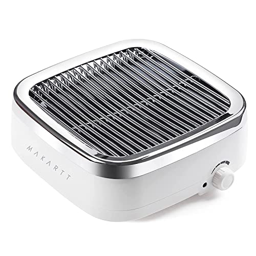 Makartt Nail Dust Collector: 60W Professional Nail Fan Dust Collector with Reusable Filter, 2 Powerful Suction, Adjustable Speed Nails Extractor Vacuum for Manicure Salon Home (Sylvie)