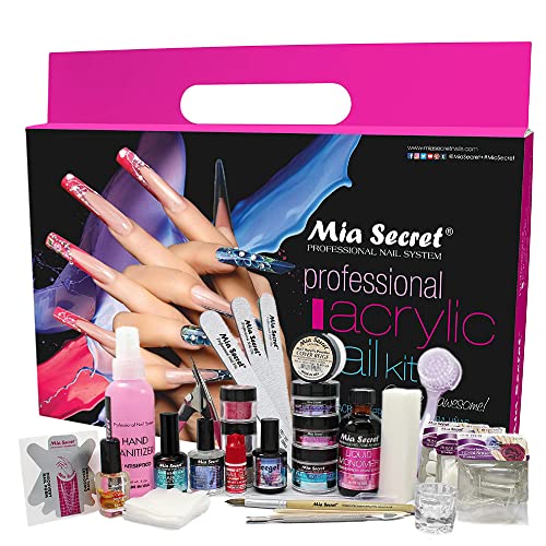 Mia Secret Professional Acrylic Nail Kit/Set For Beginner - Nail kit with everything - Kit de uñas acrilicas completo mia secret - Kit para uñas de acrilico completo