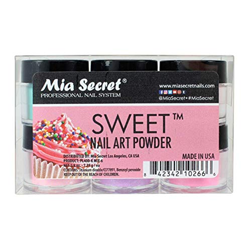 Mia Secret -Sweet Nail Acrylic Powder collection set of 6