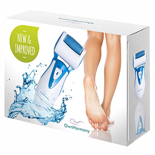 Electric Callus Remover: Own Harmony Professional Pedicure Tools Foot Care for Women, Rechargeable Foot Scrubber, CR900 Electronic Feet File Pedi Sander Best for Hard Cracked Dry Dead Skin, 3 Rollers