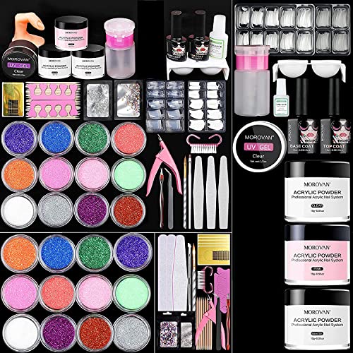 Morovan Acrylic Nail Kit with Everything (Acrylic Nail Kit with Everything Lao)